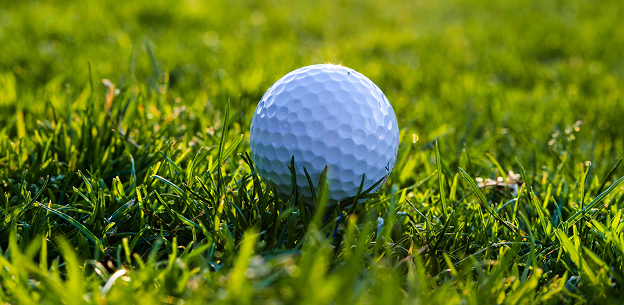 golf ball on green